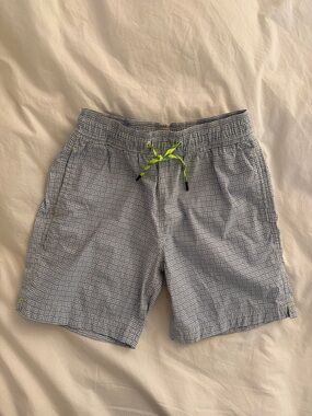Crewcuts Blue Geometric Swim Shorts